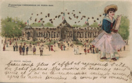 PARIS EXPOSITION UNIVERSELLE DE PARIS 1900 LE PETIT PALAIS AVEC PAILLETTES CPA BON ETAT - Exhibitions