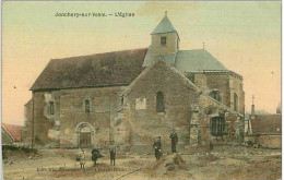 51.JONCHERY SUR VESLE.L'EGLISE.CP TOILEE - Jonchery-sur-Vesle