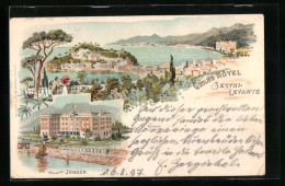 Lithographie Sestri-Levante, Grand Hotel, Prop. Jensch  - Sonstige & Ohne Zuordnung