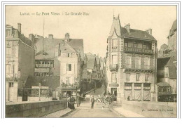 53.LAVAL.LE PONT VIEUX.LA GRANDE RUE.LIBRAIRIE GOUPIL.CAFE ARMAND TREHARD - Laval