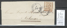 France  - Alsace Lorraine - Cachet De SENNHEIM - Cernay - 04/1871 - UFFHOLTZ - Brieven En Documenten