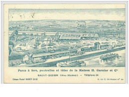 52.SAINT-DIZIER. MAISON H GARNIER ET Cie.PARCS A FERS, POUTRELLES ET TOLES.QUINCAILLERIE - Saint Dizier