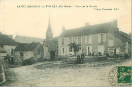 52.SAINT BROINGT LES FOSSES.PLACE DE LA MAIRIE.PLIE - Autres & Non Classés