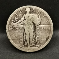 QUARTER DOLLAR ARGENT DATE EFFACEE STANDING LIBERTY USA / SILVER - 1916-1930: Standing Liberty