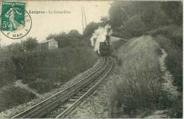 52.LANGRES.LA CREMAILLERE.TRAIN.DECHIRU RE AU COIN - Langres