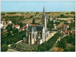 52.FAYL-BILLOT.n°14047.L'EGLISE.EN AVION AU DESSUS DE....CPSM - Fayl-Billot