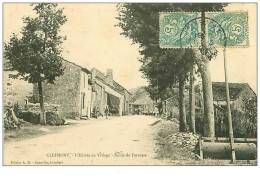 52.CLEFMONT.n°35.L'ENTREE AU VILLAGE.ROUTE DE PERRUSSE - Clefmont