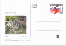 Picture Prepaid Postalcard Slovakia - Slovak Castles 2001 - Castles