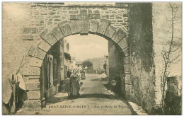 54.PONT SAINT VINCENT.n°2295.RUE ET PORTE DE FRANCE - Andere & Zonder Classificatie