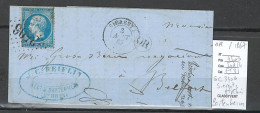 France  - GC 3406 - SIERENTZ BARTENHEIM - 1864 - OR - Haut Rhin - 1849-1876: Période Classique