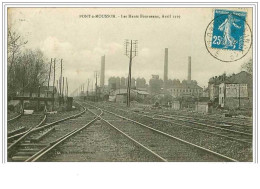 54.PONT A MOUSSON.LES HAUTS FOURNEAUX, AVRIL 1919 - Pont A Mousson
