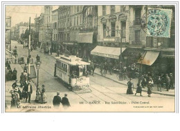 54.NANCY.RUE SAINT DIZIER.POINT CENTRAL.TRAMWAY.TACHE ET DECHIRURE - Nancy