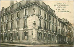 54.LUNEVILLE.HOTEL ET BRASSERIE DES VOSGES.6 RUE CARNOT.PRES DE LA GARE - Luneville