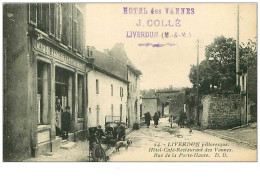 54.LIVERDUN.n°2161.HOTEL CAFE RESTAURANT DES VANNES.RUE DE LA PORTE HAUTE.RARE - Liverdun