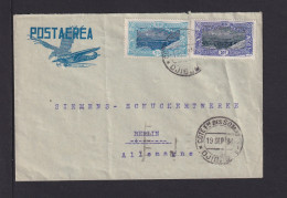 1936 - 1,50 Und 2 F. Auf Luftpostbrief Ab Djibouti Nach Berlin - Covers & Documents