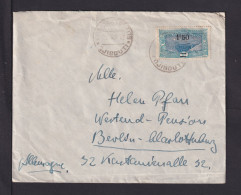 1932 - 1,50 F. Überdruck Auf Brief Ab Djibouti Nach Berlin - Lettres & Documents