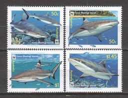 Cocos Islands 2005 Mi 420-423 MNH WWF - REEF SHARKS - Nuovi