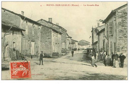 55.MENIL SUR SAULX.LA GRANDE RUE.RARE - Andere & Zonder Classificatie