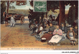 CAR-AAWP6-51-0447 - VENDANGES ET TRAVAIL DU VIN EN CHAMPAGNE - Le Repas Des Vendangeurs - Ay En Champagne