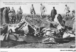 CAR-AATP6-54-0508 - LUNEVILLE - SAINT-CLEMENT - Le Zeppelin L44 Abattu En Flammes Par La D C A - Luneville