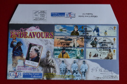 Signed Edmund Hillary SP Numbered Cover Endeavours Everest South Pole Himalaya Mountaineering Escalade - Sportifs