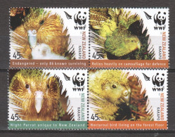 New Zealand 2005 Mi 2276-2279 In Pairs MNH WWF - KAKAPO BIRD - Ongebruikt