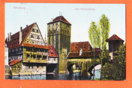 14867 /⭐ Carte Relief Gaufrée épaisse NÜRNBERG Bayern Der Henkersteg 1908 à Pol CHEVALIER Bar-le-Duc  - Nuernberg