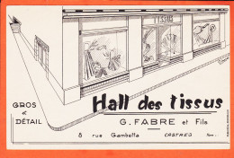 14830 / ⭐ ♥️ Rare CASTRES 81-Tarn HALL Des Tissus G. FABRE Fils 8 Rue GAMBETTA Gros Détail Par LANNES Buvard PUBLIDEAL - Textile & Clothing