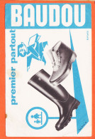 14845 / ⭐ BAUDOU Premier Partout Chaussures Bottes Buvard-Blotter Publicitaire Impression BALAND Bordeaux - Zapatos