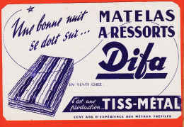 14828 / ⭐ DIFA Matelas à Ressorts Production TISS-METAL 100 Ans Expérience Métaux Tréfilés Buvard Blotter - Vestiario & Tessile