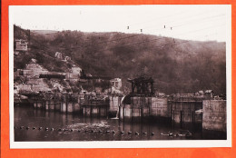 14574 / GENISSIAT 01-Ain Barrage Vue Amont Lac Tours Prises D'eau 1948 Photo-Bromure LA CIGOGNE 7  - Génissiat