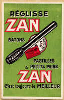 14751 / ⭐ ♥️ Rare Réglisse ZAN Bâtons Pastilles Petits-Pains 1925 De JAUME Uzès à HUGUET Sténo-Dactylo Les Tavernes Gard - Publicité