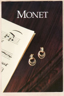 14717 / ⭐ Bijoux MONET Ravissante Paire De Boucles D'Oreilles Cadeau Pour Tout Achat De 325Frs 13-27 May 1989 - Publicité