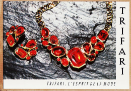 14715 / ⭐ TRIFARI L'esprit De La Mode Bijoux Le ROUGE Est à L'HONNEUR  - Publicité