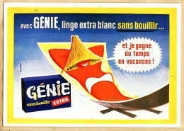 14746 / ⭐ Lessive GENIE Linge Extra Blanc Sans Bouillir 1965 Guy BERNARD Bibliothèque FORNEY-PARIS REPRO NUGERON J-114 - Publicité
