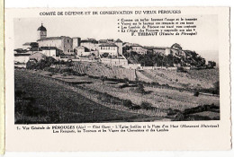 14570 / VIEUX PEROUGES 01-Ain Comite Défense Conservation EGLISE FORTIFIEE Cote Ouest Parcheminée N°1 - Pérouges