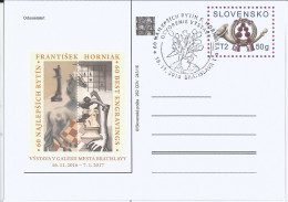 CDV 262 Slovakia Best Engravings Of Fr. Horniak - Ester Simerova-Martincekova, Chess Composition 2016 Horse - Ajedrez