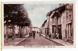 14643 / SAINT-TRIVIER-de-COURTES St 01-Ain Tabac GRANDE RUE Place Platane 1935 à BOUCHARD 26em Regiment Nancy - Non Classés