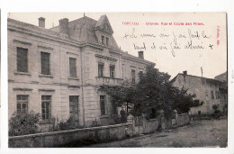 14674 / TORCIEU Ain Grande Rue ECOLE Des FILLES (Le MUR ... Lisez Commentaire ! ) CPA 1910s - FALLOTIN - Non Classés