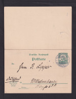 1910 - 5 Pf. Doppel-Ganzsache (P 15) Ab Lüderitzbucht Nach Wilhelmshaven - Africa Tedesca Del Sud-Ovest