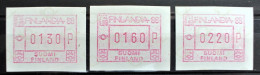 FINNLAND 1986 " AUTOMATMARKEN " Michelnr  ATM 3 X Nr 2 Sehr Schon Posrfrisch € 7,50 - Automaatzegels [ATM]