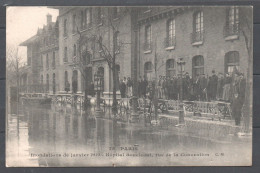 Paris - Hôpital Boucicaut - Rue De La Convention - Inondations De 1910 - Paris Flood, 1910