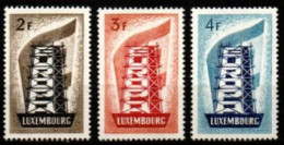 LUXEMBOURG     -    1956  -    EUROPA   .  Y&T N° 514 à 516 **.   Cote 550 Euros. - 1956