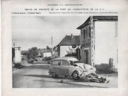 REF ENV15 26.5 X 20.5 Fiche Pédagogique Police Accident De La Circulation CURTIN 38 Moto - Cars