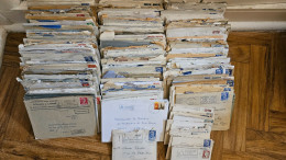 Lot De Correspondances Adressées à Denise BOUTIER Institutrice, La Plupart Des Enveloppes Avec Courrier. 4,5 Kg - Documentos Históricos