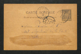 25 - MAICHE - Entier Postal Avec  étiquette "PHARMACIE NORMALE De MAICHE - LOUIS HAMMER Pharmacien  - 1892 - Altri & Non Classificati