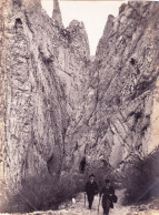 Photo Originale - Année 1895 - ANNOT ( Alpes De Haute Provence ) Sur Le Chemin D'Annot - Places