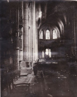 Photo Originale - Année 1908 - SENS ( Yonne ) Interieur De La Cathedrale - Places