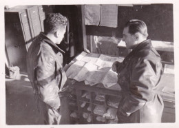 Photo Originale - Aviation - 1947 - Base Rochefort -  Briefing Avant Depart En Mission - Aviation