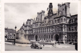 Photo Originale - 1941 - Guerre 1939/45 - PARIS Sous L'occupation Allemande - L'hotel De Ville - Oorlog, Militair